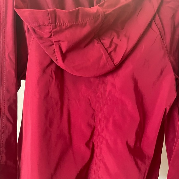 Burgundy, Abercrombie & Fitch Jacket with hood and women’s size small. - Picture 3 of 4